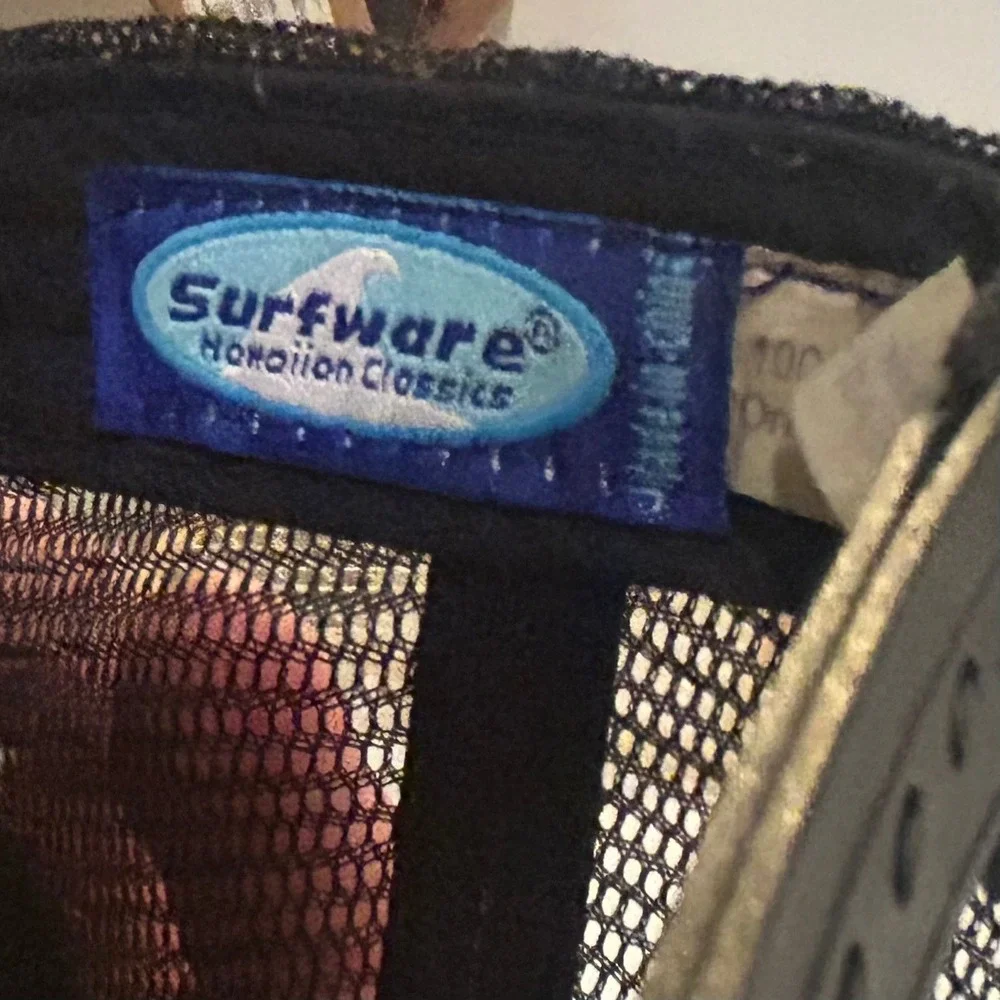 Surfware Hawaiian Classics Hawaii Est 1959 Floral Trucker Hat Black Snapback Cap
